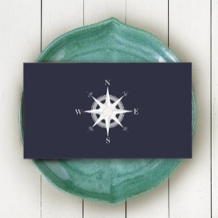 Carte De Visite Bleu marine Bleu Nautique