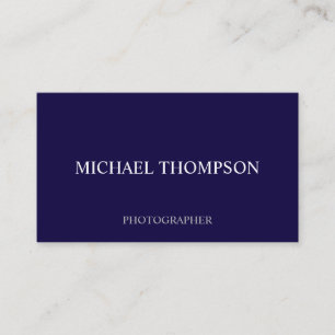 Carte De Visite Bleu marine professionnel