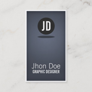 Carte De Visite Bleu minimal