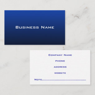 Carte de visite bleu moderne