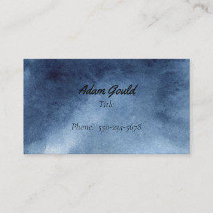 Carte de visite bleu moderne Ombre dégradé