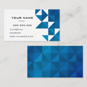 Carte De Visite bleu moderne simple efficace