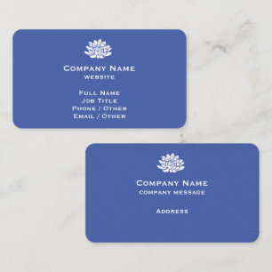 Carte de visite bleu moyen personnalisable