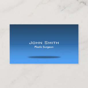 Carte De Visite Bleu professionnel de chirurgien plasticien