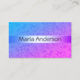 Carte De Visite bleu rose, abstrait, motif