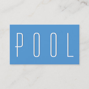 Carte De Visite BLEU simple du style V64G de DÉCAPANT de PISCINE