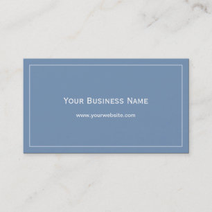 Carte de visite bleu simple simple