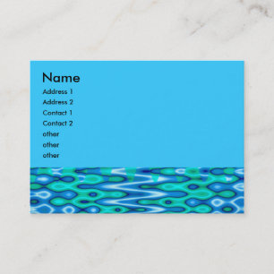 Carte De Visite bleu super d'horizon