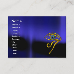 Carte De Visite BLEU TALISMAN noir jaune