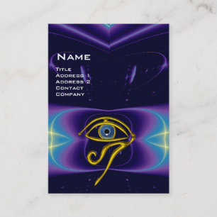 Carte De Visite BLEU TALISMAN, OR HORUS OEIL violet violet rose