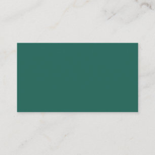 Carte De Visite  Bleu vert foncé (couleur solide) 