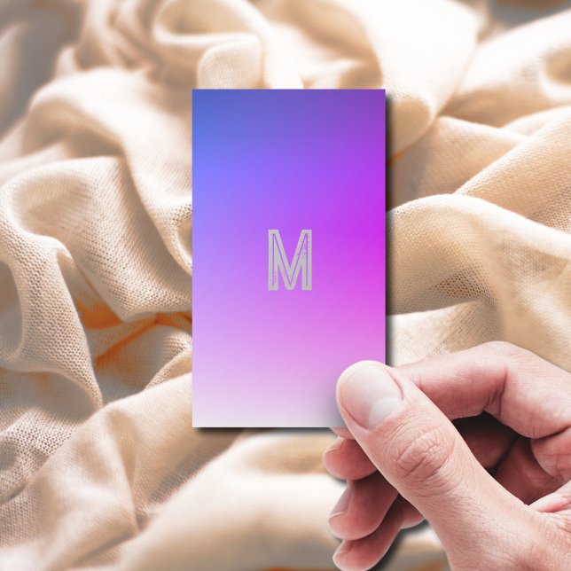 Carte De Visite bleu violet foncé - moderne (Créateur téléchargé)