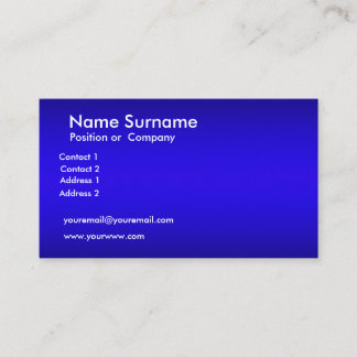 Carte de visite bleue