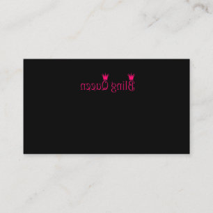 Carte De Visite Bling Queen Reverse rose Paparazzi Live Mirror
