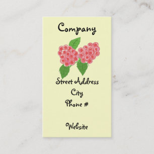 Carte De Visite Bliss de framboise