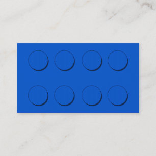 Carte De Visite Bloc constitutif en plastique (bleu)