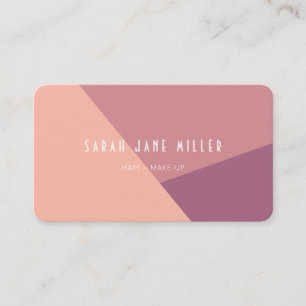 Carte De Visite Bloc de couleur Rose poussiéreux - moderne