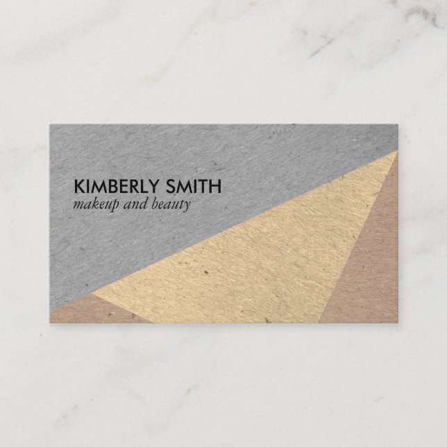 Carte De Visite Blocs de couleurs à bandes modernes (Devant)