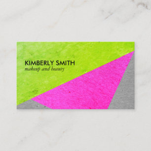 Carte De Visite Blocs de couleurs chics en gras