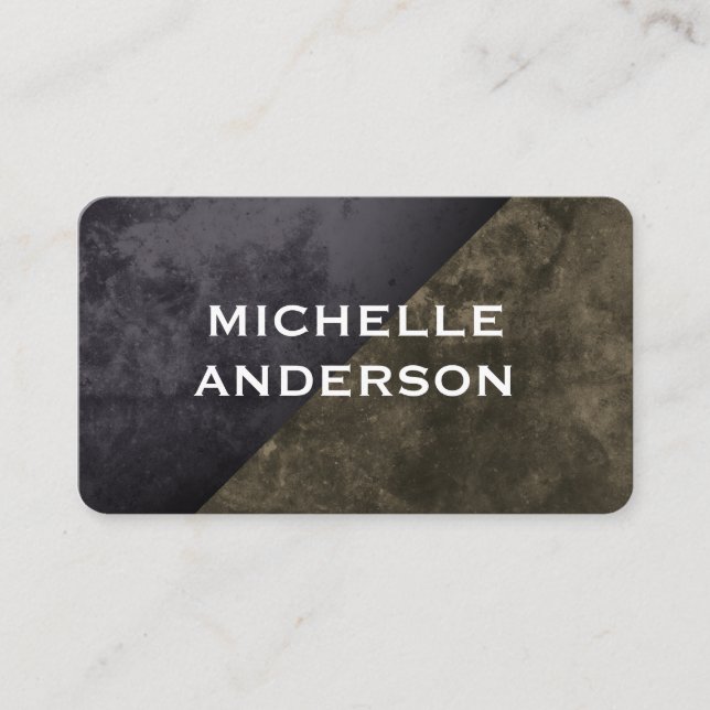 Carte De Visite Blocs de couleurs rustiques modernes (Devant)