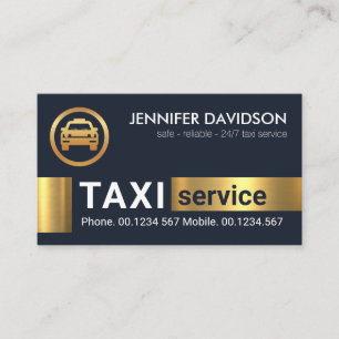 Carte De Visite Blocs d'or Taxi Driver #ZazzleMade Cab Transport