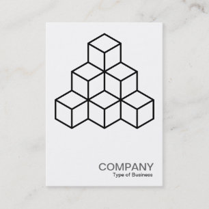 Carte De Visite Blocs géométriques - Noir