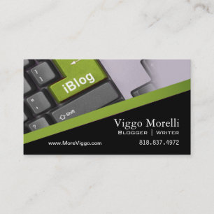 Carte De Visite Blog de WordPress d'Internet de rédacteur d'auteur