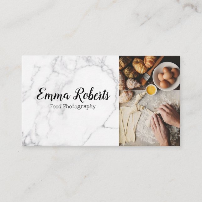Carte De Visite Blogger de la photographie alimentaire Kitchen (Devant)