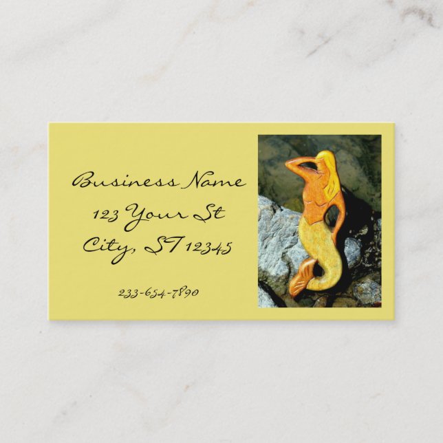 Carte De Visite blonde lookout mermaid (Devant)