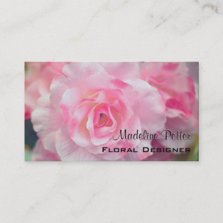 Carte De Visite Bloomdeville Élégant floral 3,5 po x 2,0 po
