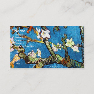 Carte De Visite Blossoming Almond Tree Van Gogh Fine Art