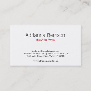 CARTE DE VISITE BLOSSOMS ABSTRAITS BLANC/GRIS