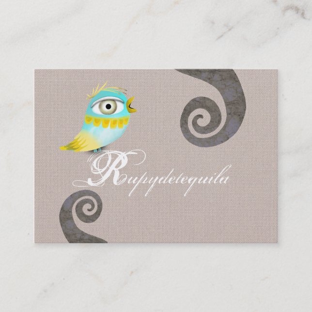 Carte de visite Blue bird (Devant)