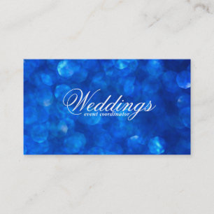 Carte De Visite Blue Bokeh