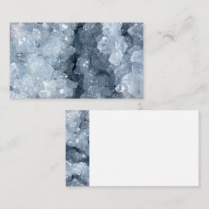 Carte de visite Blue Celestite Crystal Cluster Imp