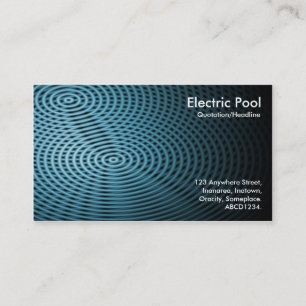 Carte De Visite Blue Electric Pool 02
