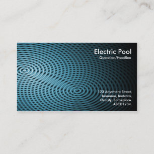 Carte De Visite Blue Electric Pool 03