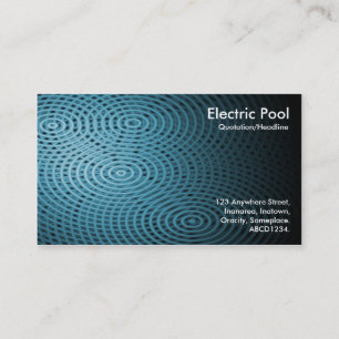 Carte De Visite Blue Electric Pool 06