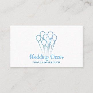 Carte De Visite Blue Elegant Party Plan Anniversaire Mariage Ballo
