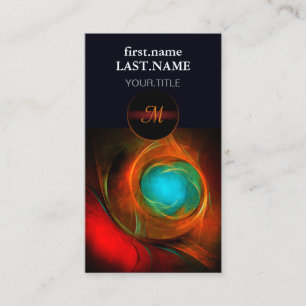 Carte De Visite Blue Eye Moderne Abstrait Art Cool Motif #16