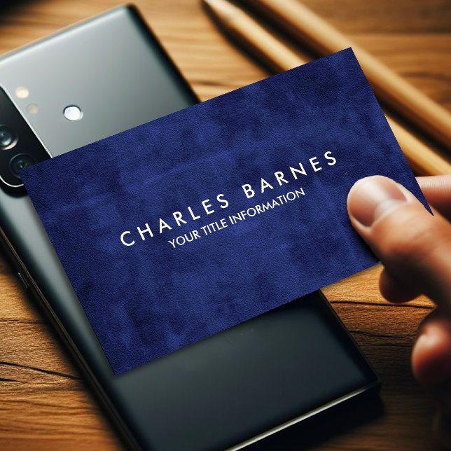 Carte de visite Blue Grunge (Créateur téléchargé)