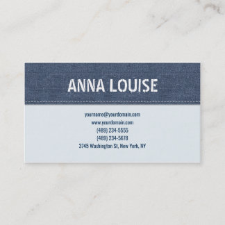 Carte De Visite Blue jeans simple