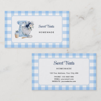 Carte de visite Blue Mixer Homebakery