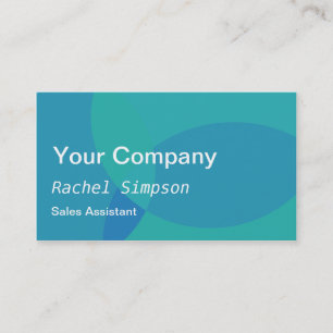 Carte De Visite Blue Modern & Professional