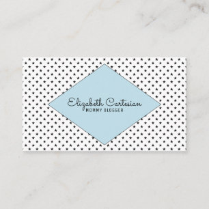 Carte de visite Blue Modern Stars