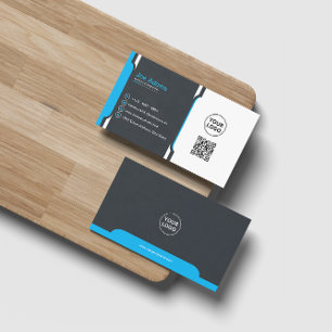 Carte De Visite Blue Professional Moderne