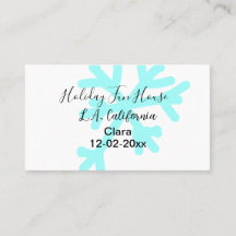 Blue snowflakes holiday camping house place date