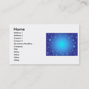 Carte de visite Blue Stars