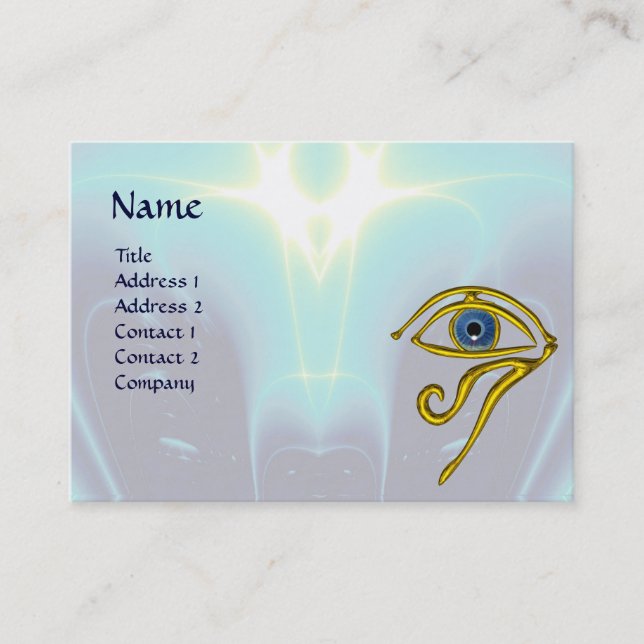 Carte De Visite BLUE TALISMAN, violet blanc (Devant)