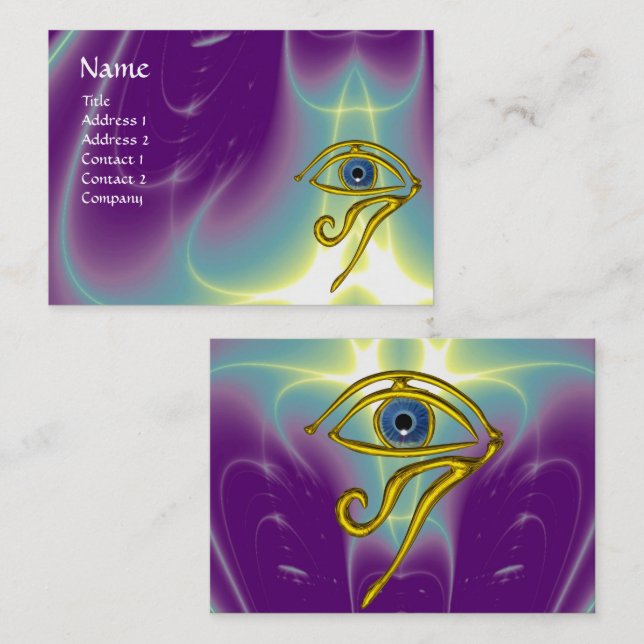 Carte De Visite BLUE TALISMAN, violet violet blanc (Devant / Derrière)